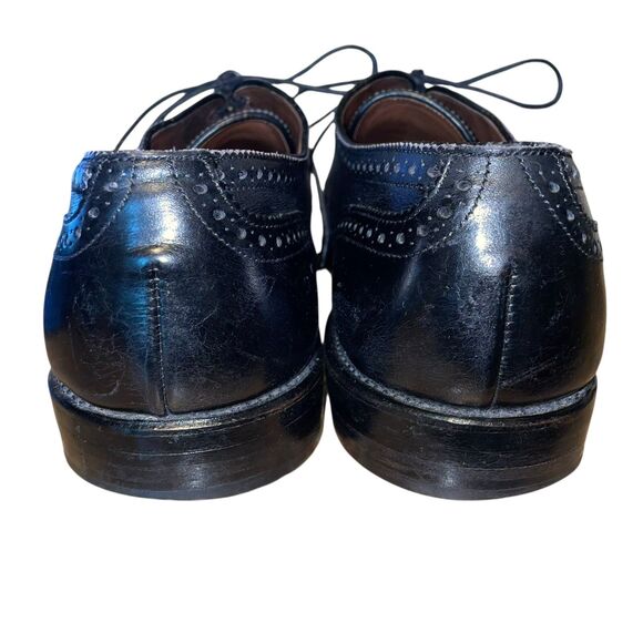 Allen Edmonds Men\'s 10.5 Black Sanford Leather Brogue Cap Toe Oxford Dress Shoes main image 7